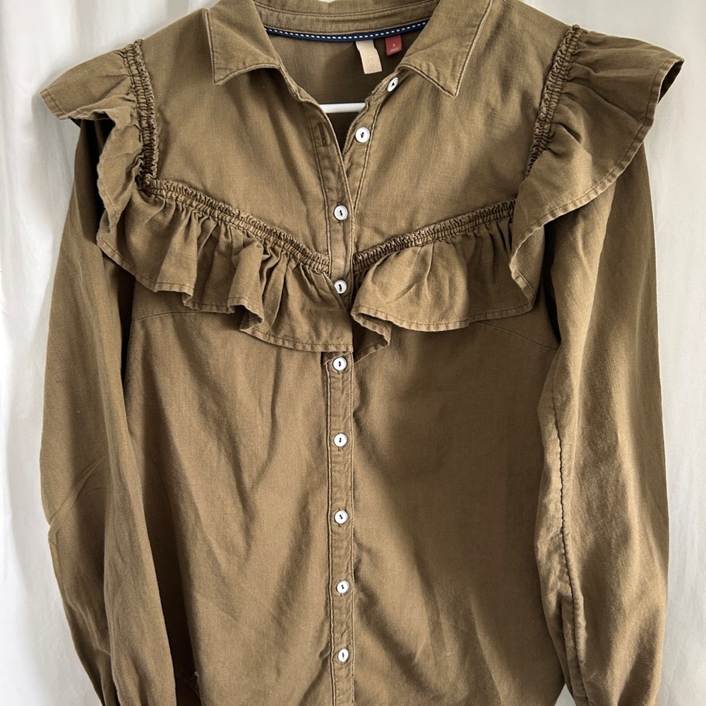 Anthropologie Pilcro Ruffled Women's Top